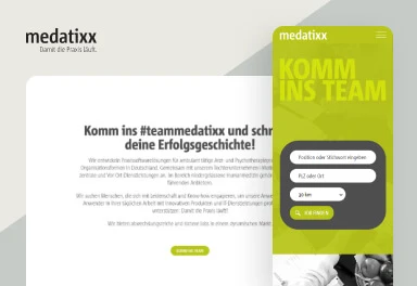 Vorschaubild für das Projekt medatixx Karriere