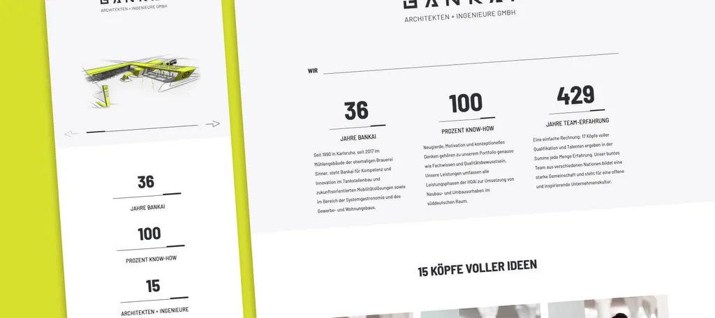 Projektübersicht von Bankai Architekten